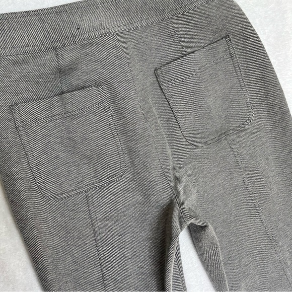 Anthropologie Maeve Women US Sz 6 Seamed Flare Pants Ankle Grey Tweed Office - Picture 12 of 16